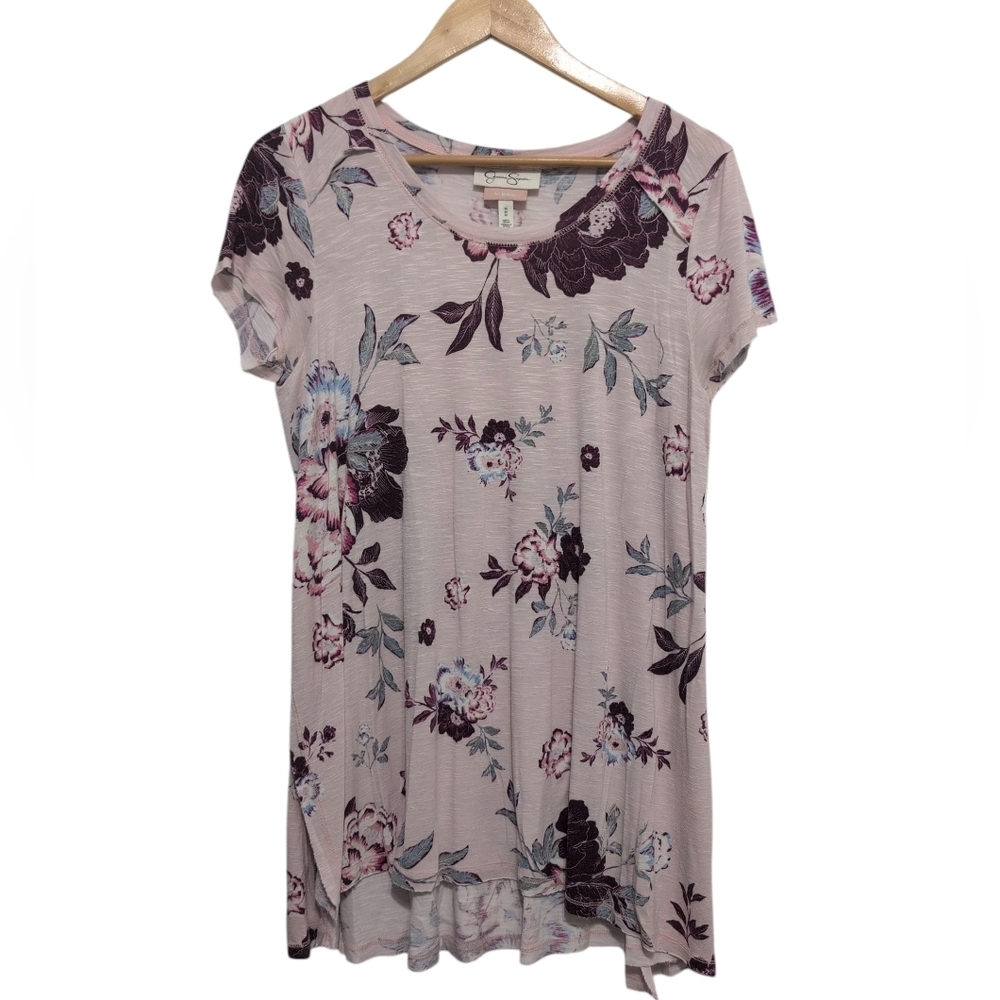 Jessica‎ Simpson Blush Pink Floral Nursing Top Medium